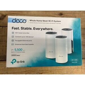 TP-Link AC1200 Deco S4 With 3 Nodes Whole Home Mesh Wi-Fi System Gigabit Ports
